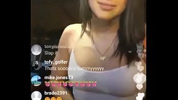 With girl instagram live while