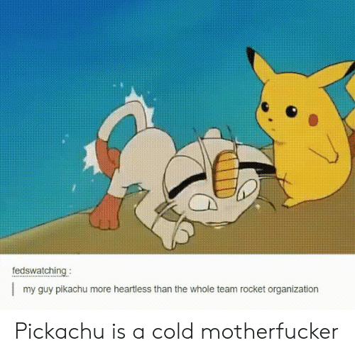 Pickachu knows what