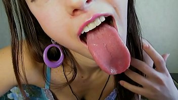 Cartier reccomend latina long tongue drool saliva