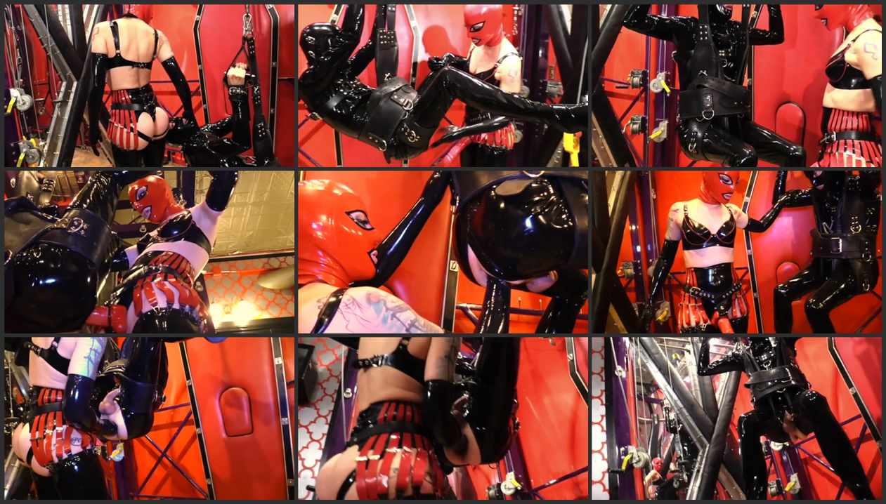 Cybill troy suspended rubber gimp