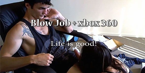 best of While playing xbox blowjob