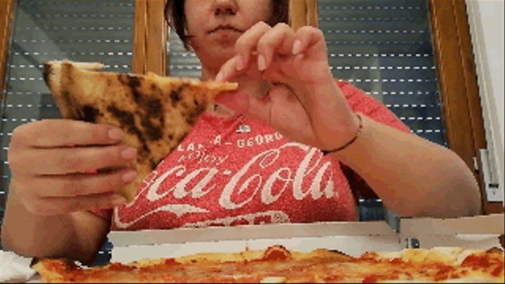 best of Coke eating oiled pizza