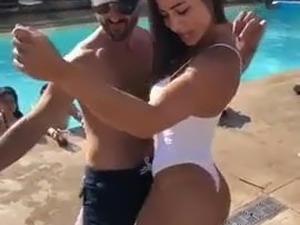 Pool party turn oral slut load