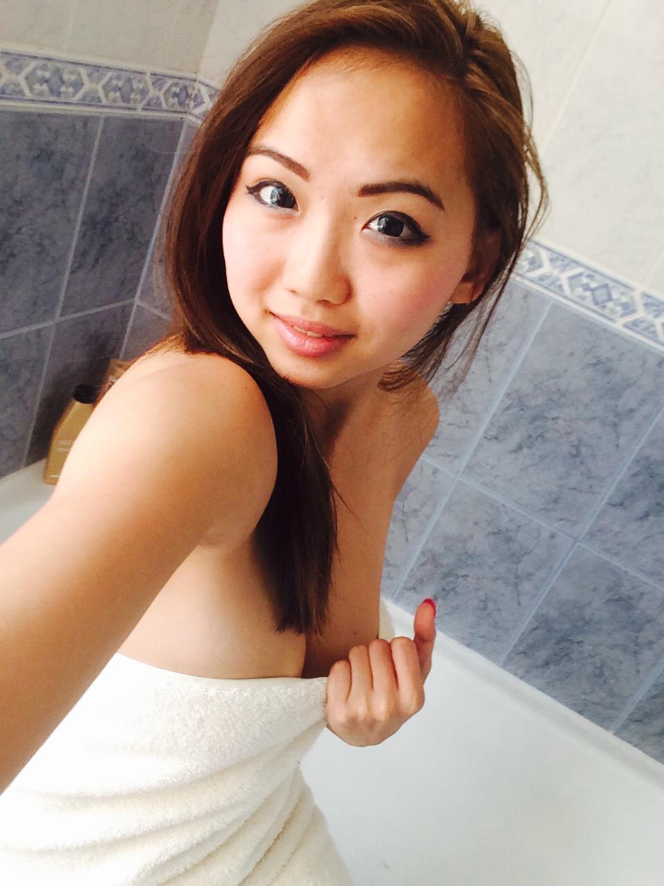 Naked asians in the shower