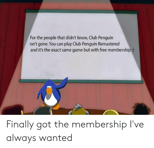 Free club penguin membership working