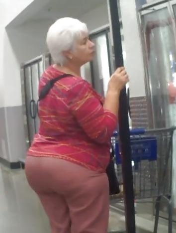 Candid granny booty