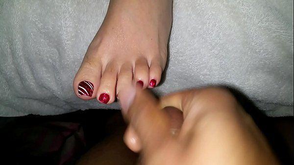 best of Footjob candy cane