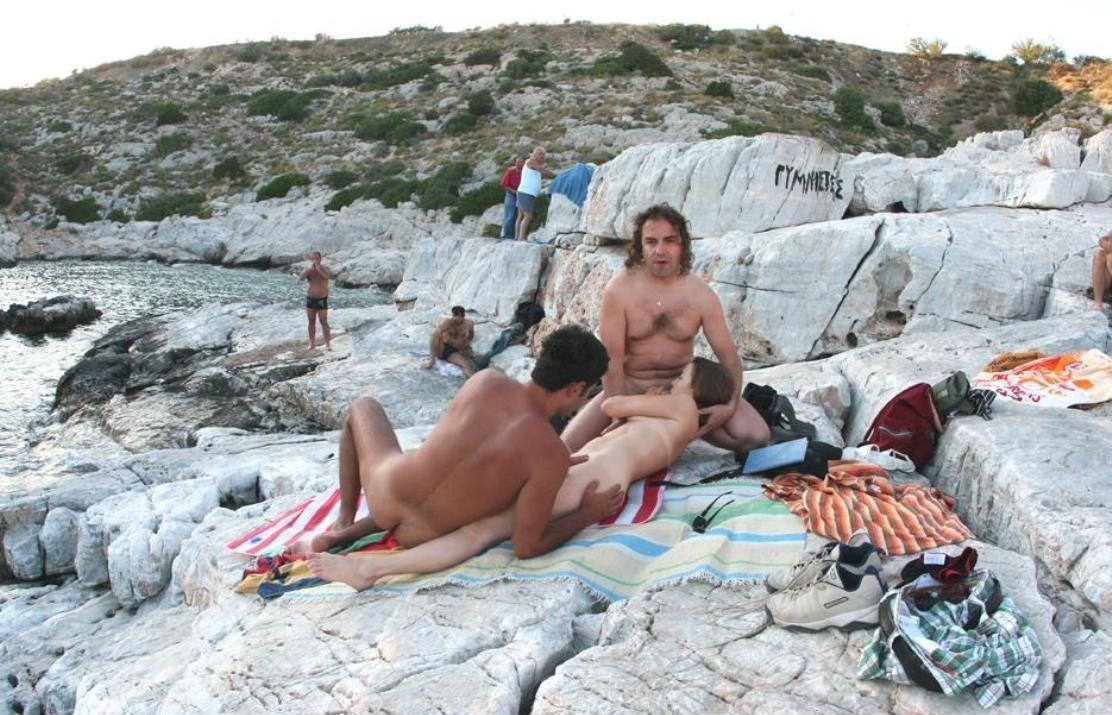 Greek nude beach greek