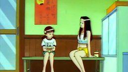 Cartoon japanese teens have with