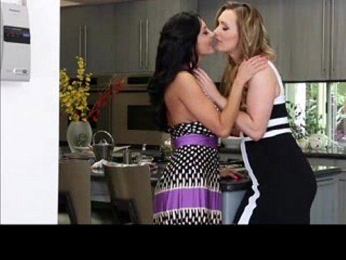 best of Lesbian threesome clips hot milf