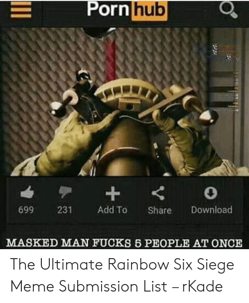 Black W. reccomend fucking people rainbow siege with