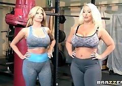 Brazzers big tits gym