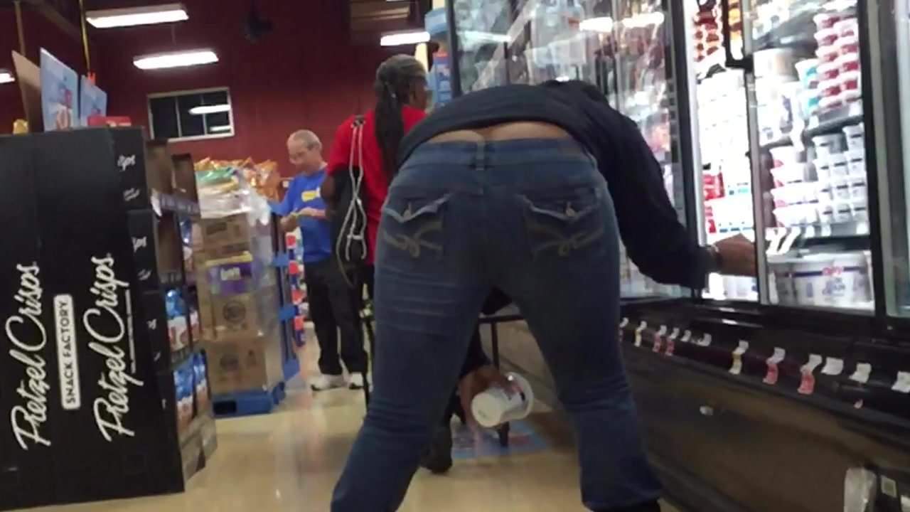 best of Ass crack queen big jeans