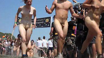 Danish guys women running naked