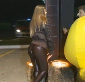 best of Wife gets pants amateur leather