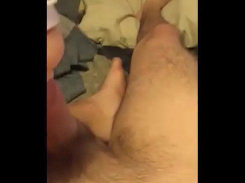Masturbating with homemade fleshlight oily