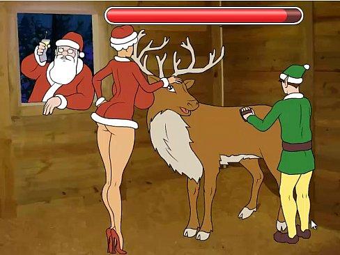 Merry christmas from sexy reindeer