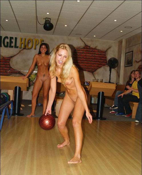 Women Bowling Nude