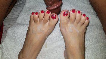 best of Footjob candy cane