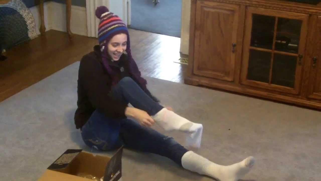 best of Nice tied socks with girl