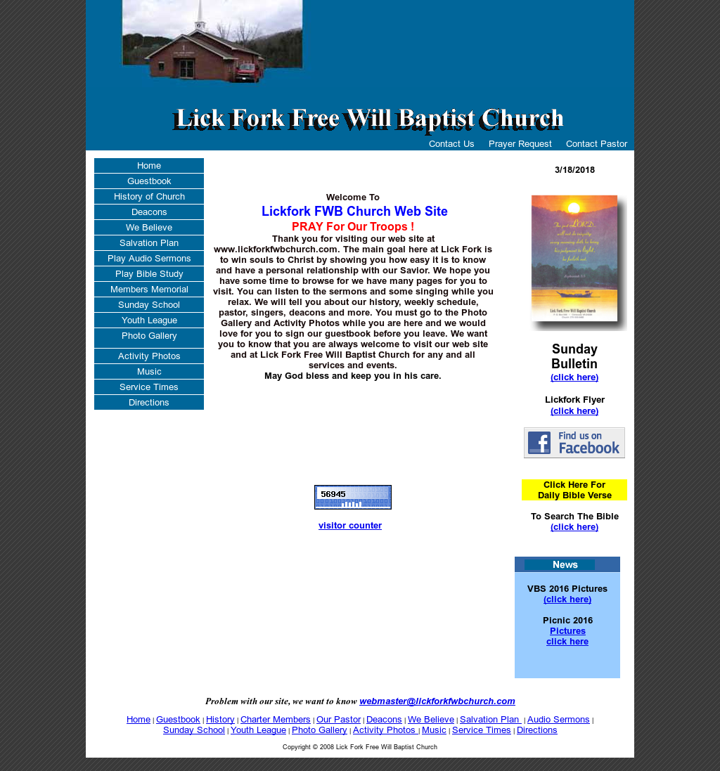 Lick fork free will baptist church