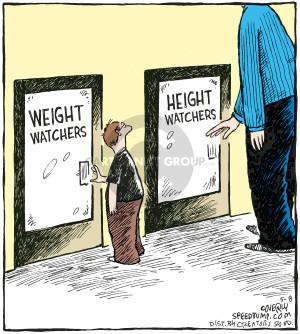 Height measurement strip