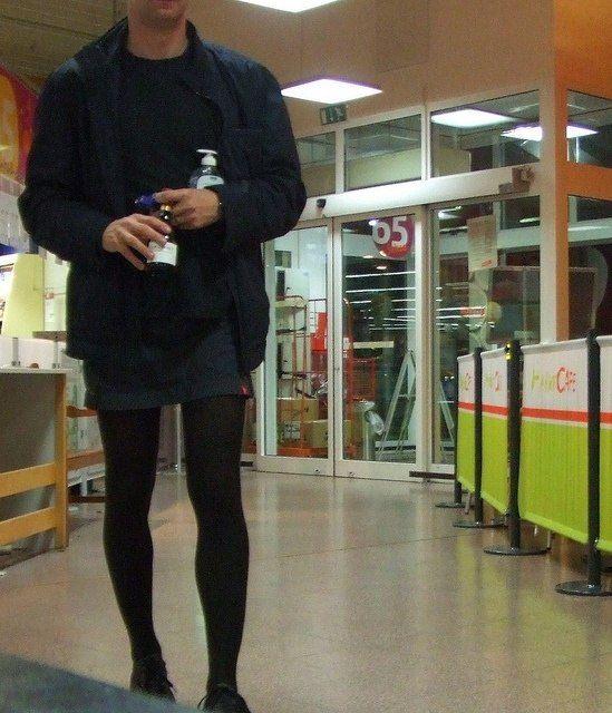 Why cant men wear pantyhose