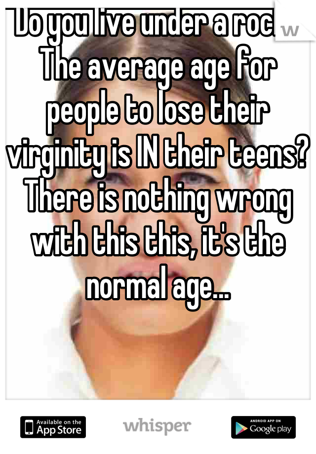 Age girls lose their virginity
