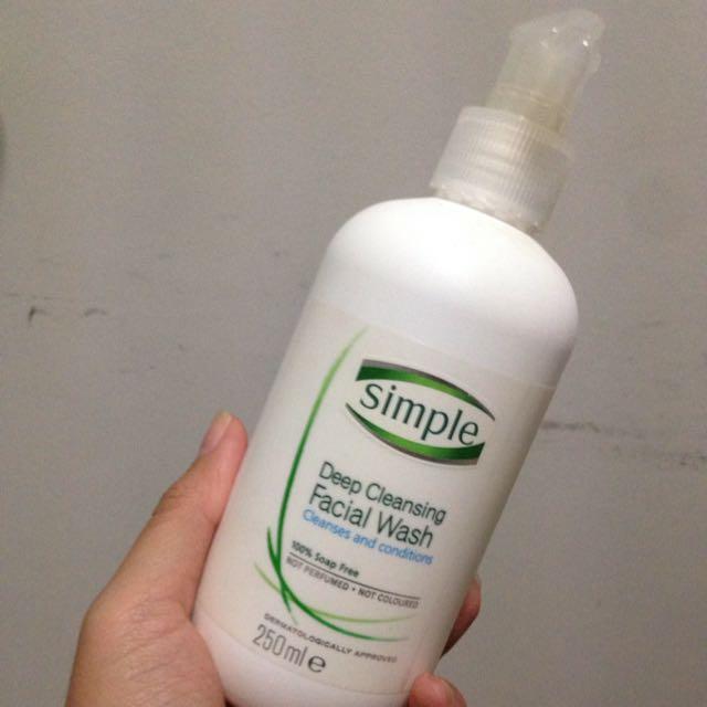 Chirp reccomend Simple deep cleansing facial wash