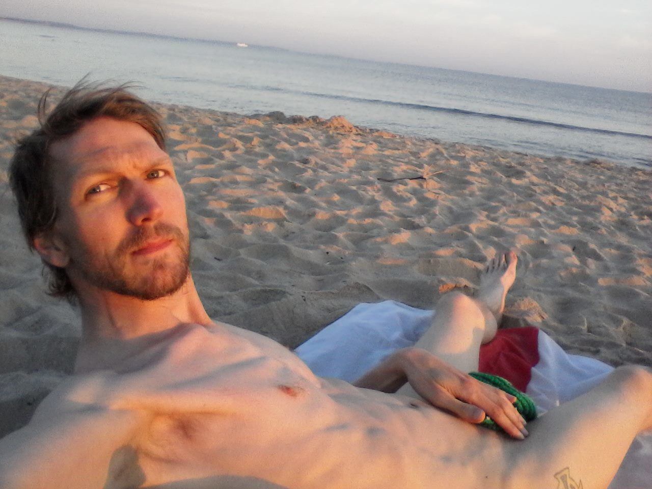 Nudist male picture beach  image