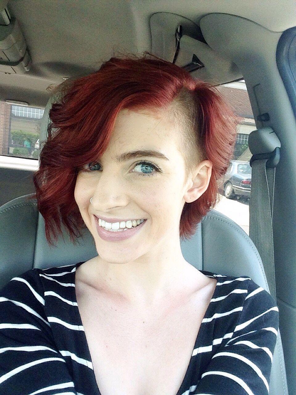 best of Hair Short fetish women with red