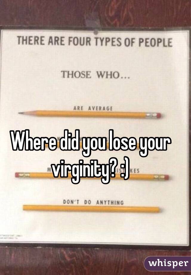 Place to lose virginity