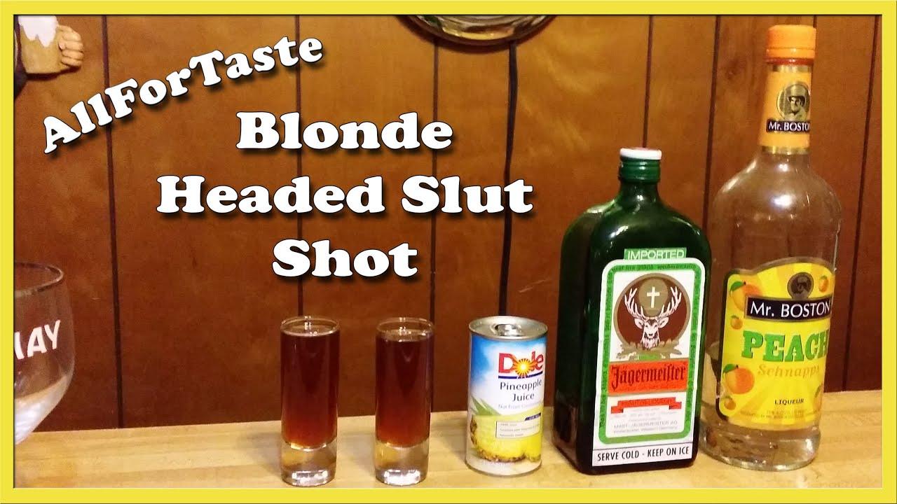 Blond slut drink
