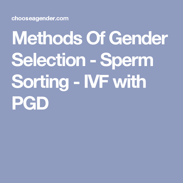 Dreads reccomend Sperm sorting cost