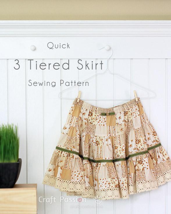 Sew tiered skirt