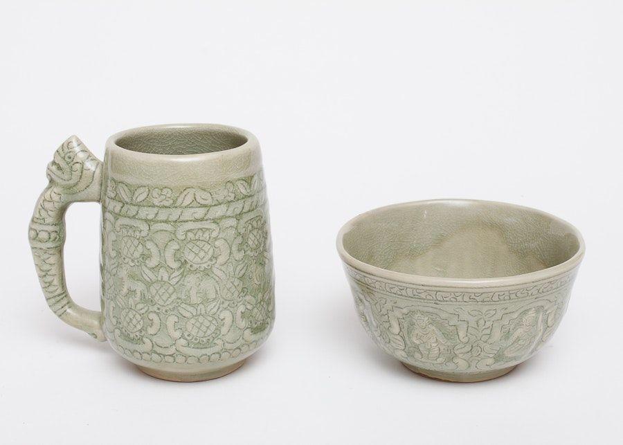 Asian style pottery