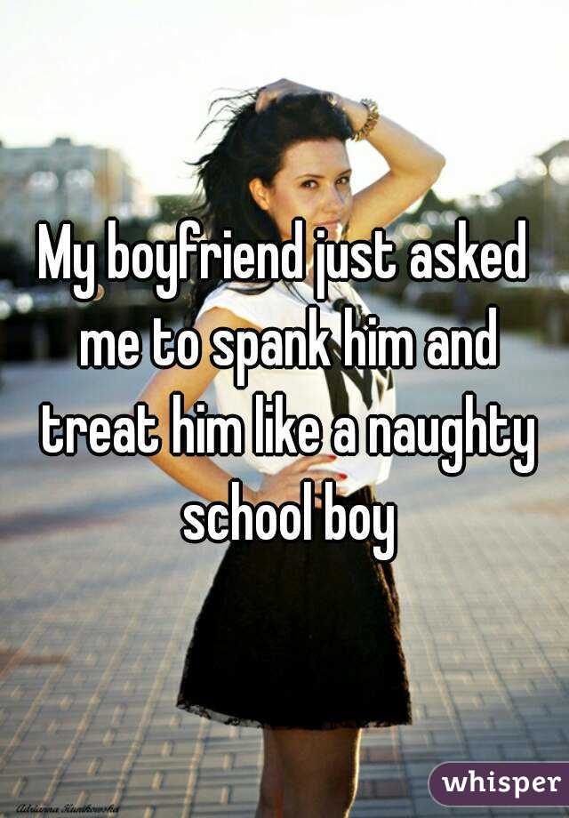 I spank my man