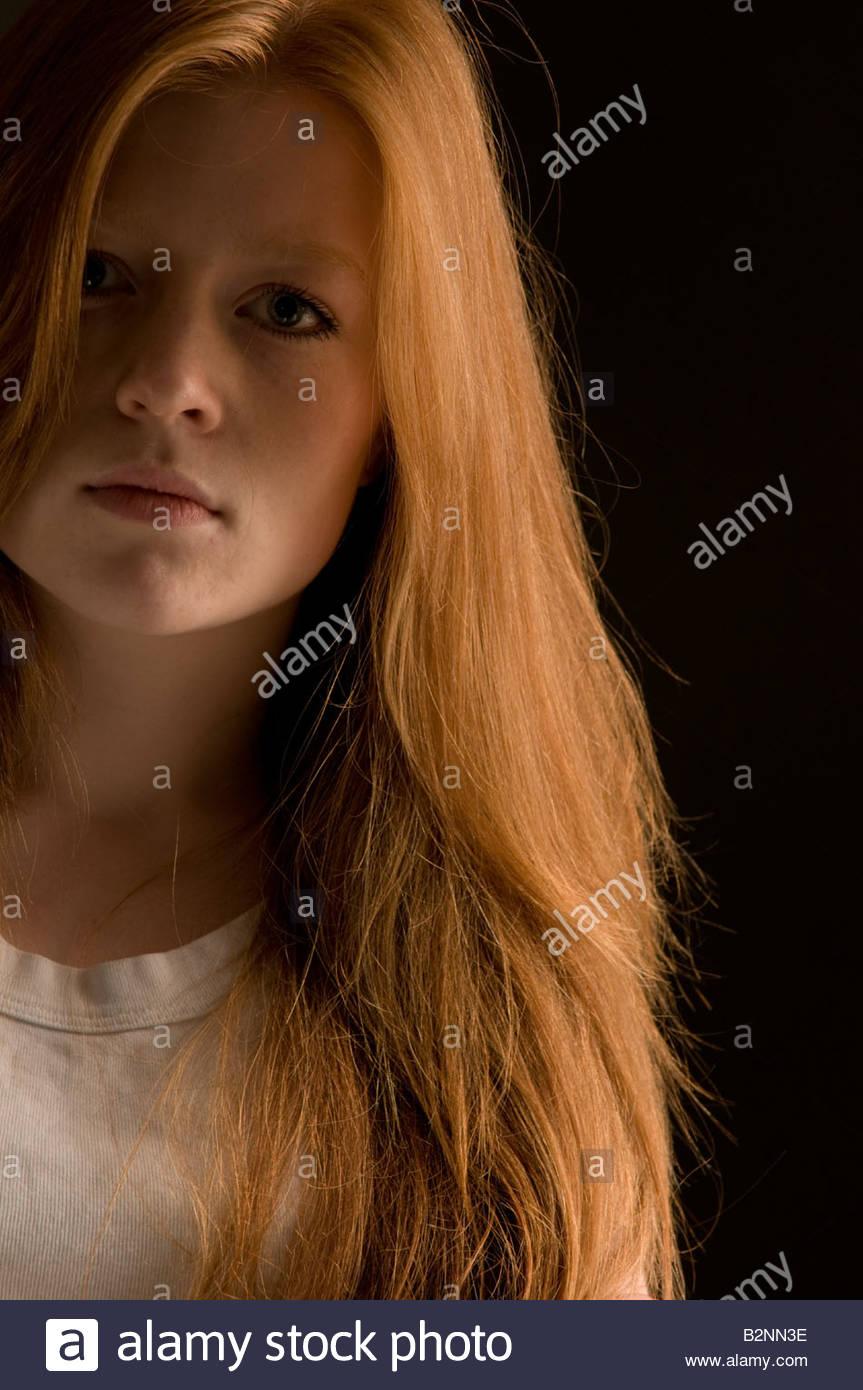Slender redhead wife