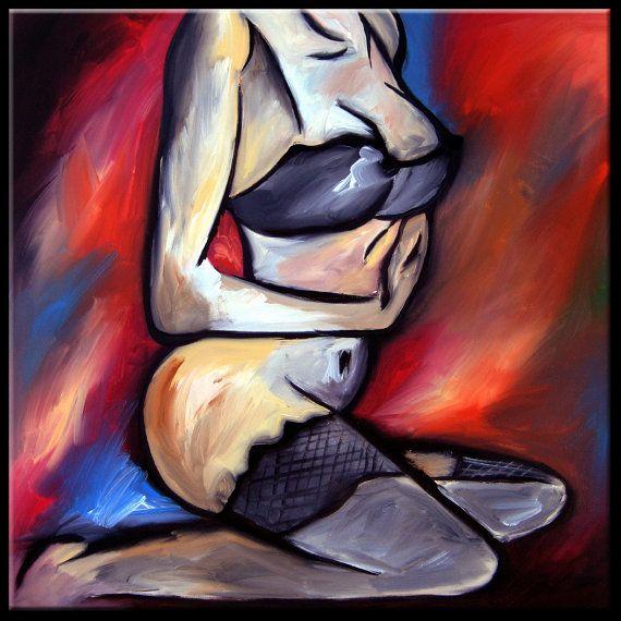 Abstract art history nude