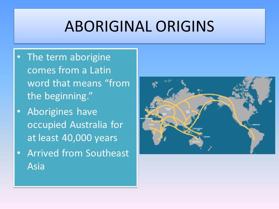 Asian origin aboriginals