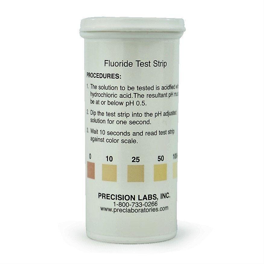 Fluoride test strip