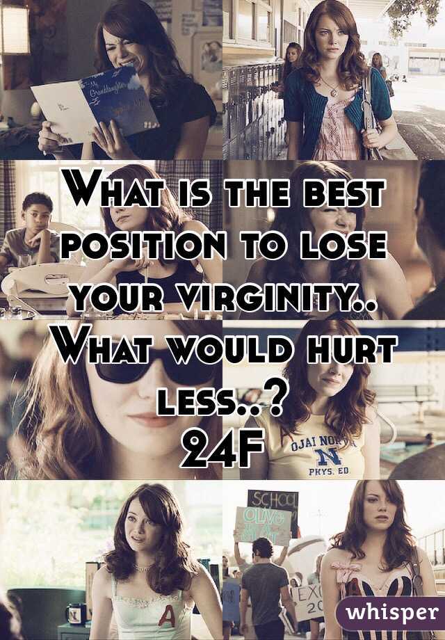 Best position to lose virginity