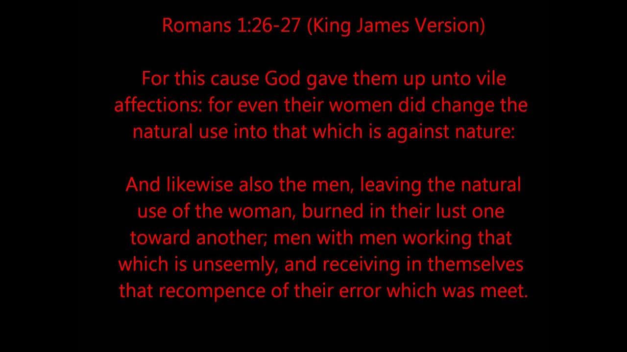 Bible verses against gay