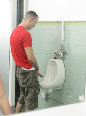 Big dick at urinal