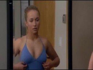Hayden panettiere with a dildo