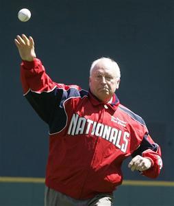 Hurricane reccomend Cheney dick first pitch throw