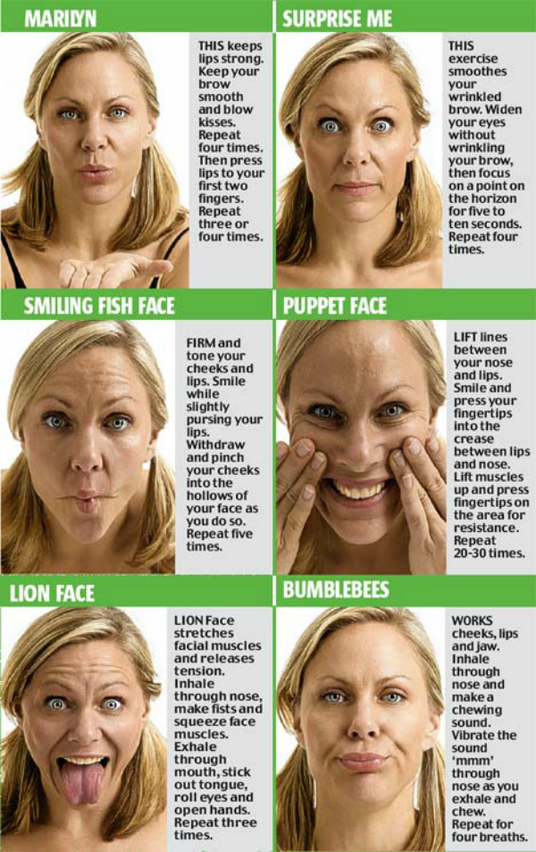 Hog reccomend Facial exercises for loose neck skin