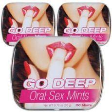 Go deep oral sex mints