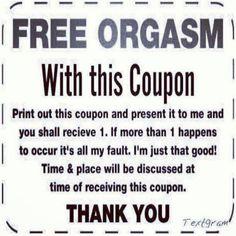 Free orgasm cupon