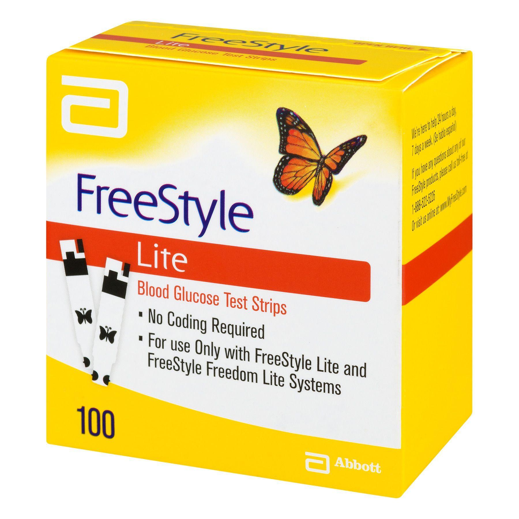 Vanilla B. reccomend Free style lite test strips quantities